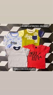 COMBO TSHIRT BABY 6M