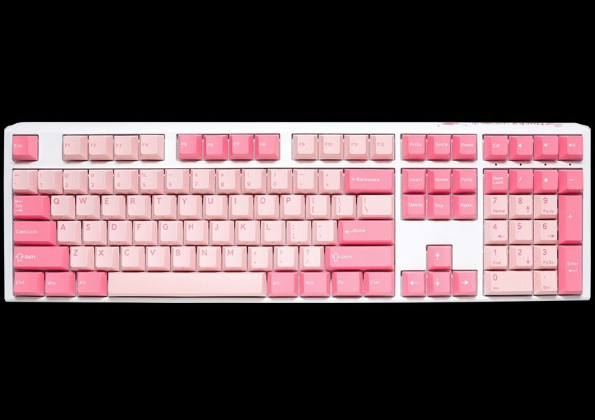 Ducky One 3 Full/TKL Size Gossamer Pink Mechanical Keyboard (Non