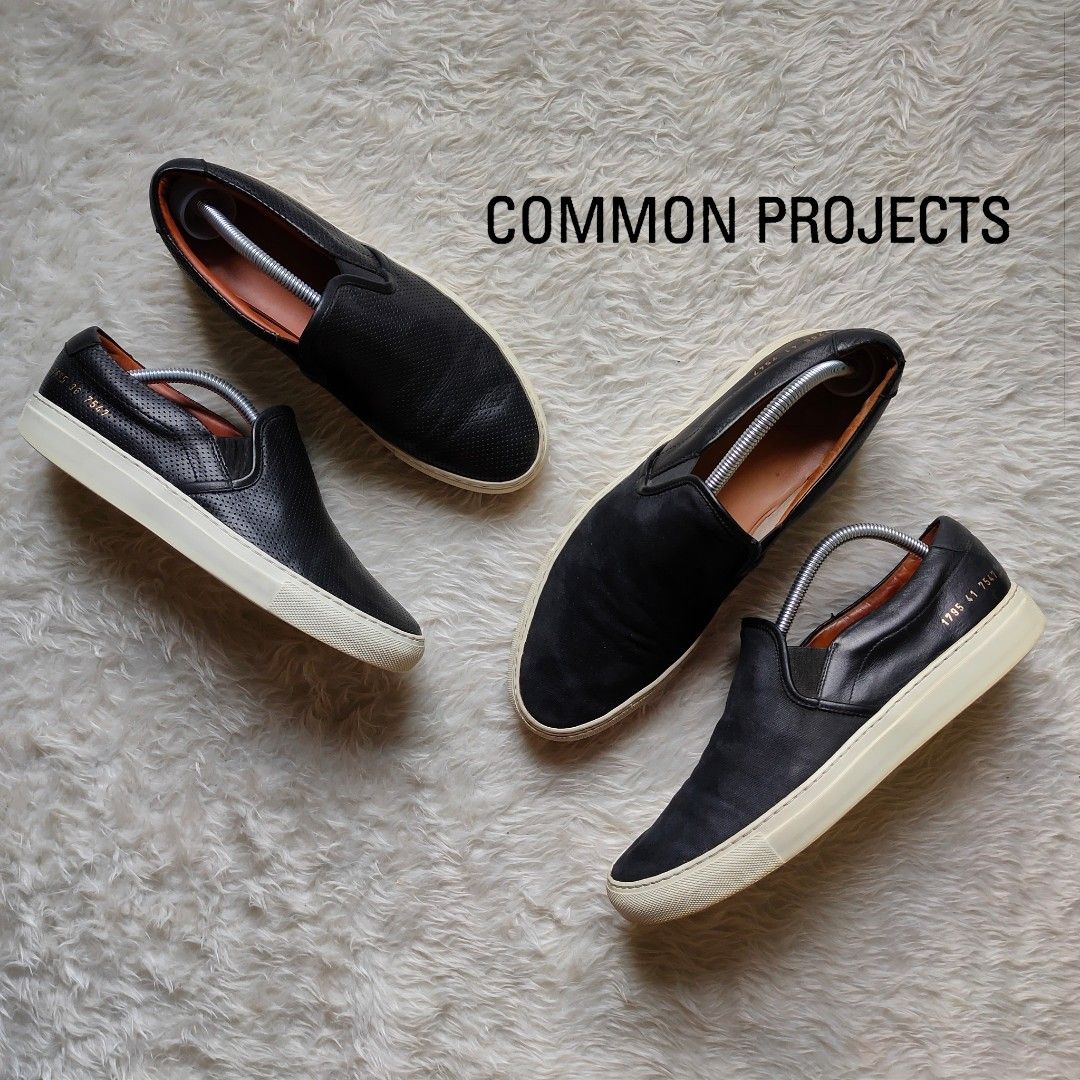 COMMON PROJECTS SHOE COLLECTION | Achilles Low Slip-on (Category: Sneakers) located in Cebu City. Submitted by denimholic (Listing ID 1220857400, Image 1). Description: 🇮🇹 Authentic Preloved Common Project Shoes ‼️INTEREST CHECK‼️ ▫️SLIP-ON Leather : US 8-8.5 Mens, P4.5k ▫️SLIP-ON Leather : US 6-6.5 Womens, P3.5k **check listings for more pics details. thanks.