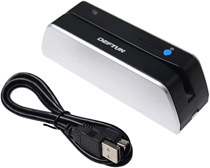 Deftun Bluetooth MSR-X6(BT) Magnetic 3-Track Stripe Card Reader Writer ...
