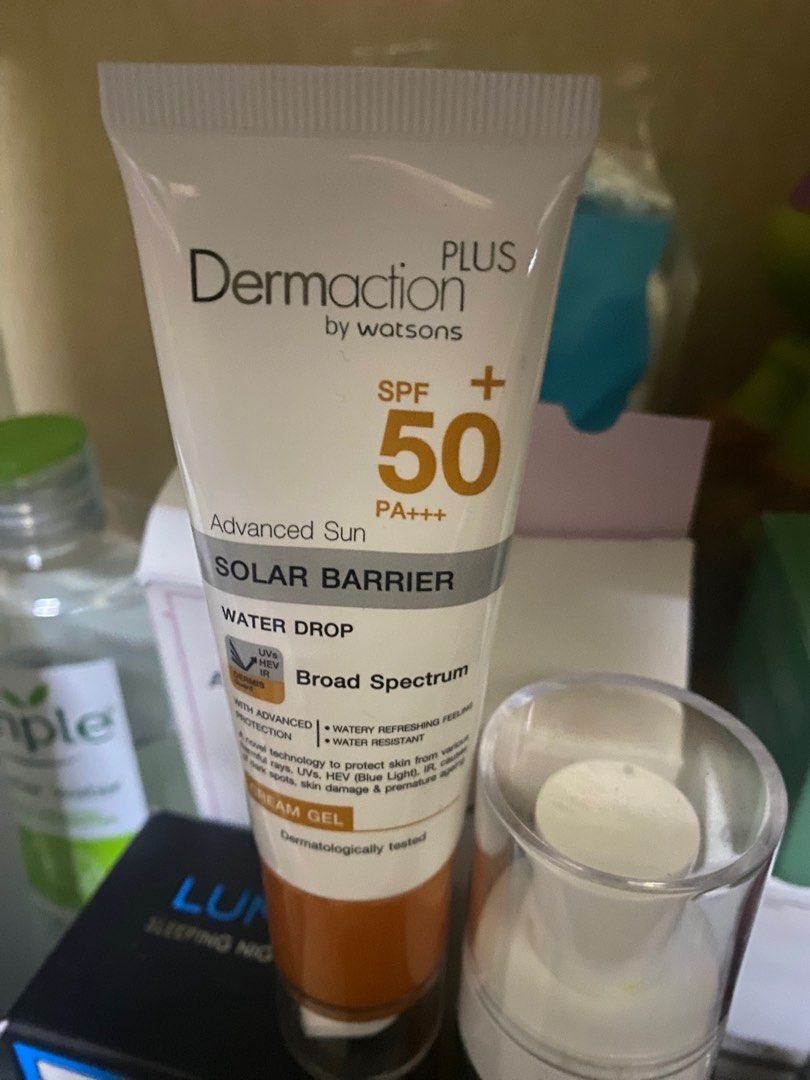 Dermaction Plus by Watsons Sunscreen Spf50+, Beauty & Personal Care