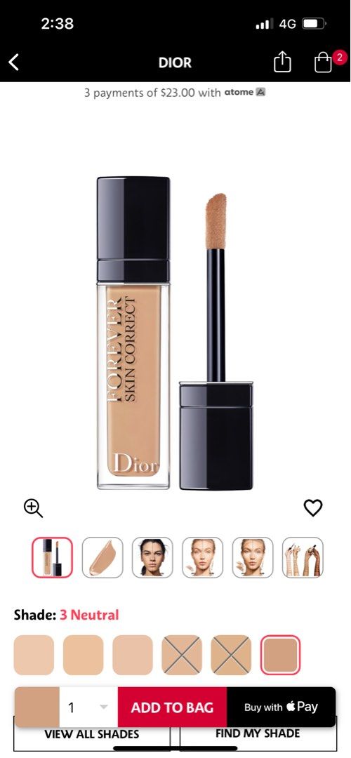 Dior Forever Undercover Foundation Shade Finder Matching 032 Rosy Beige   Find My Shade Online by Makeupland
