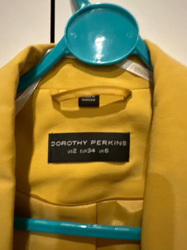 Dorothy perkins mustard jacket top