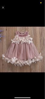 Dress bayi pink