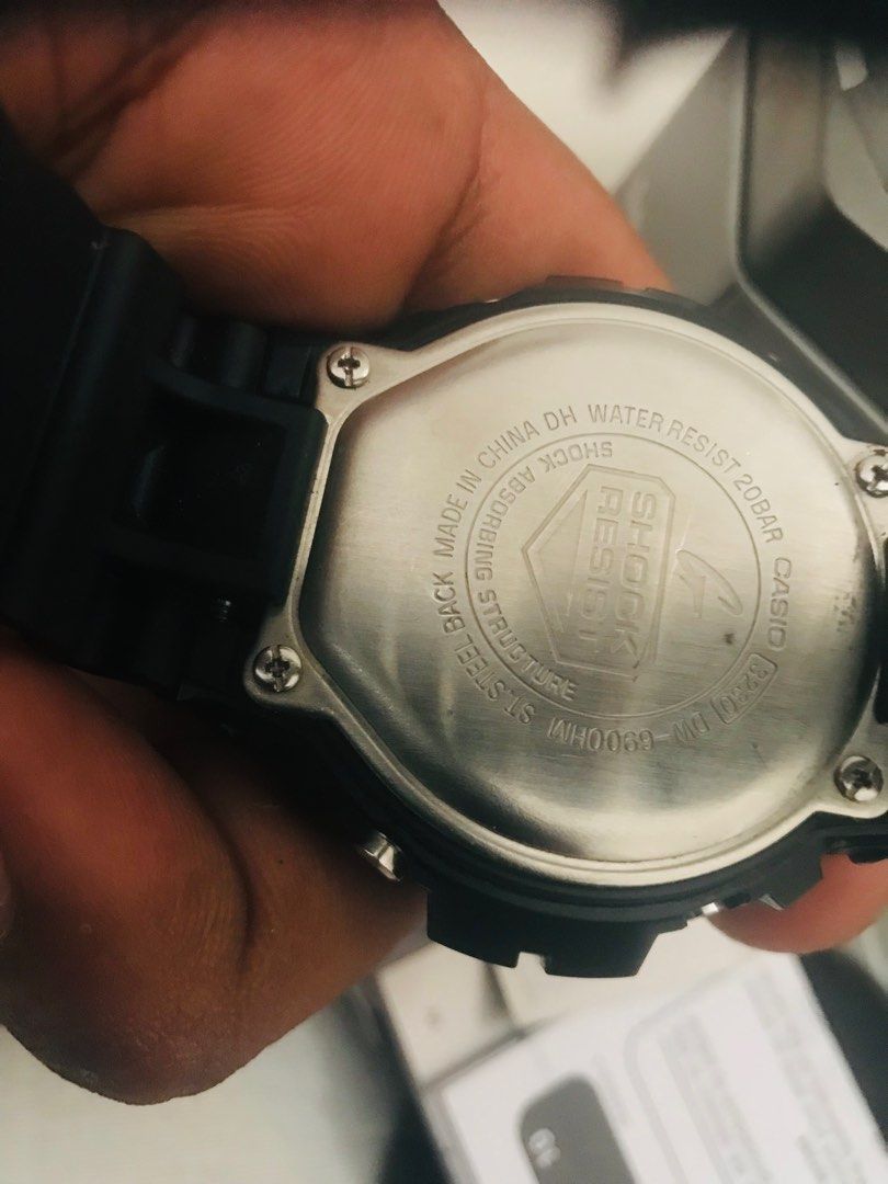 Dw6900 (Category: Watches) located in Sungai Petani. Submitted by yoozd.rag (Listing ID 1220800021, Image 3). Description: Dw6900 hm1 original custom bnb nb1 & button chrome -full set kotak dan manual -bukan kotak asal -button asal hm1 diberi Cod sg petani 0.1.7.4.3.0.6.2.5.5.