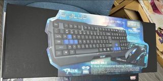 E blue E elue K820 keyboard mouse pad 電競遊戲鍵盤滑鼠滑鼠墊3件套裝