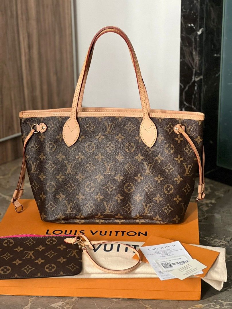 Louis Vuitton Neverfull MM LV chip receipt 2022 PLAZA SENAYAN