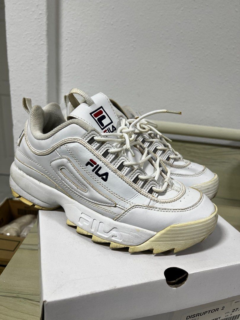 White shoes hotsell for men fila