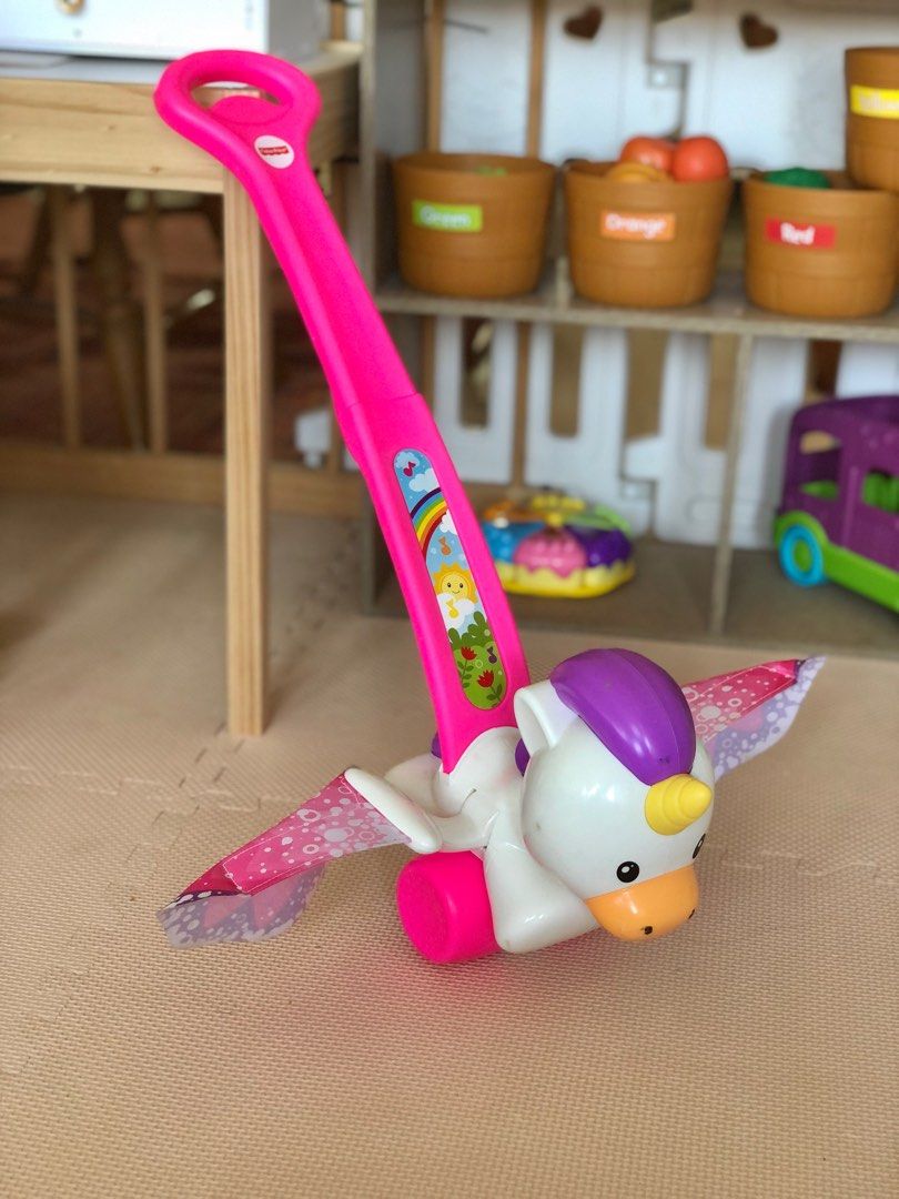 Fisher price push and flutter unicorn clearance