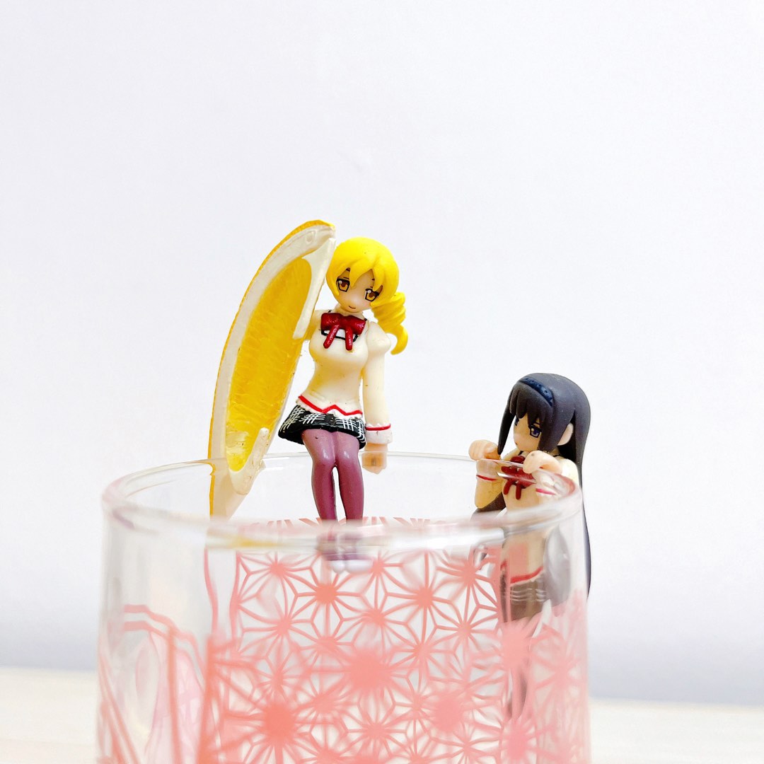Fuchico On The Cup _ 2 Anime Tomoe Mami & Homura Akemi Figures, Hobbies