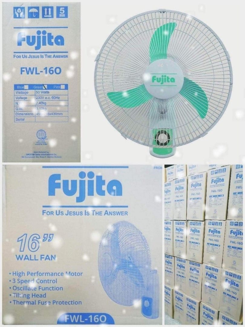Fujita FWL160 16inch Wall Fan on Carousell
