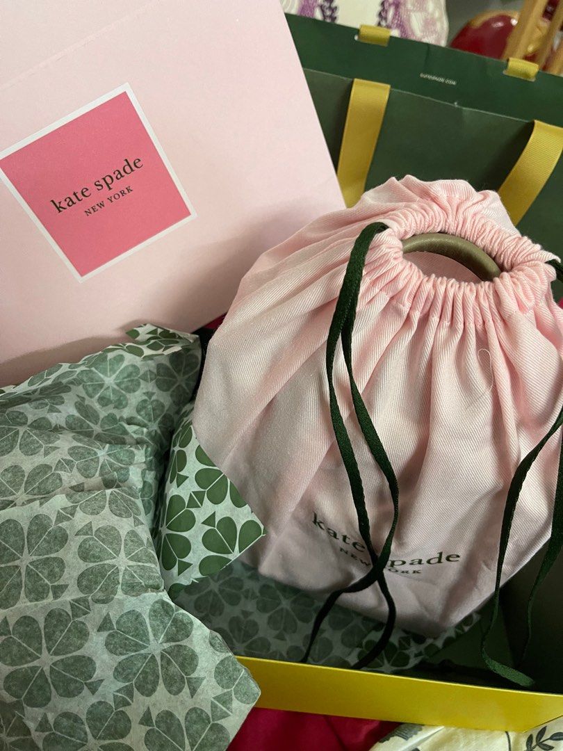 (Full set box & receipt) Kate Spade Flower jacquard, Women's Fashion