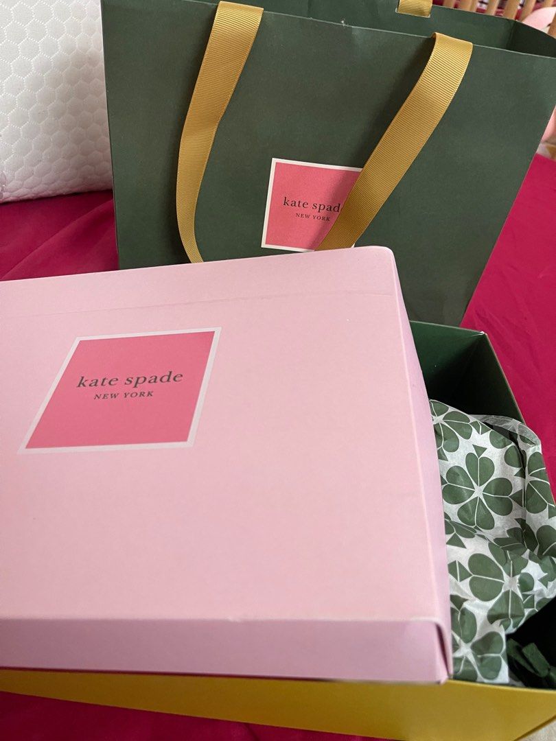 (Full set box & receipt) Kate Spade Flower jacquard, Women's Fashion