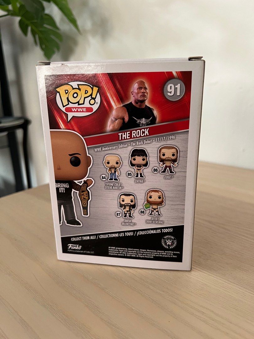 WWE Funko POP Vinyl Figure The Rock Bring It!