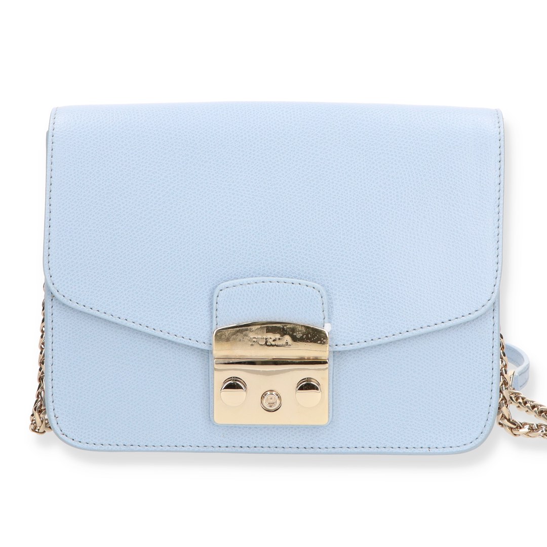 FURLA LIGHT BLUE LEATHER METROPOLIS 237002854 Women s Fashion