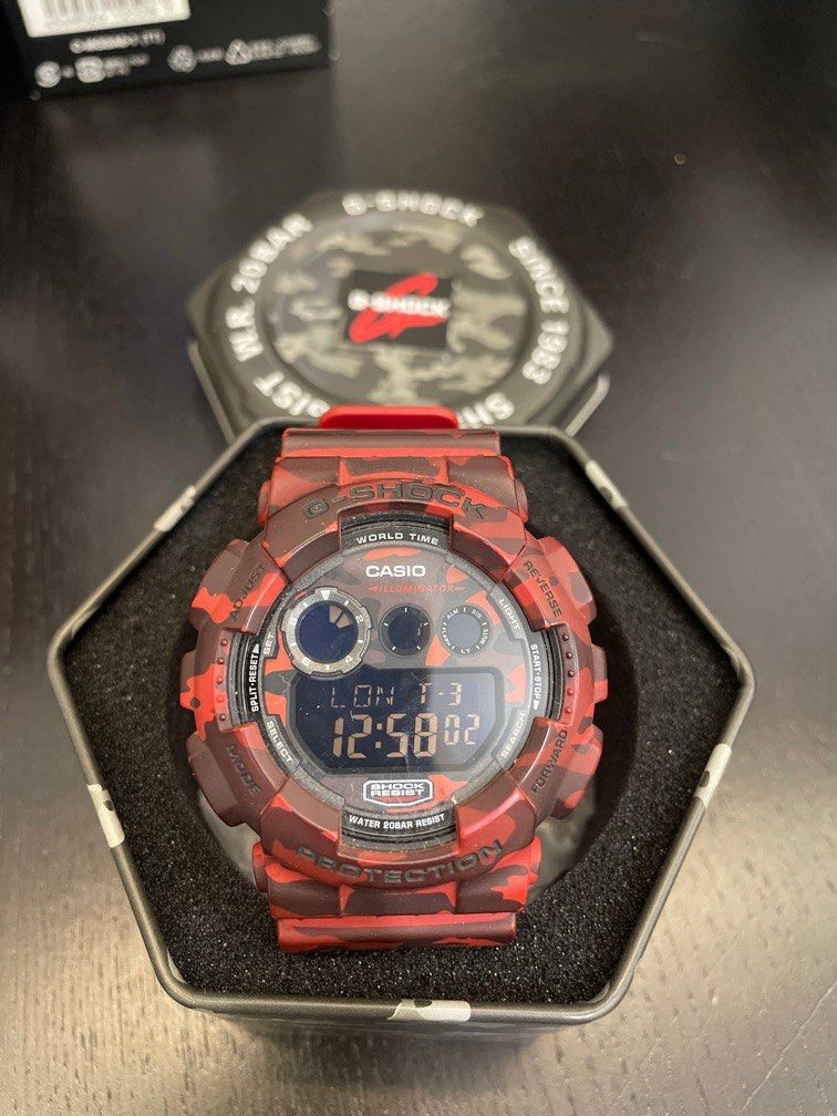 G shock red army hotsell