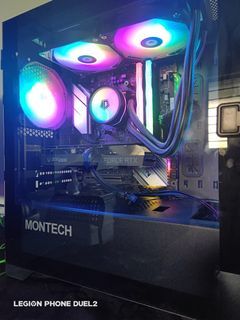 Full Gaming desktop setup 3060 gpu with 24” monitor,razer set ,gaming table & chair