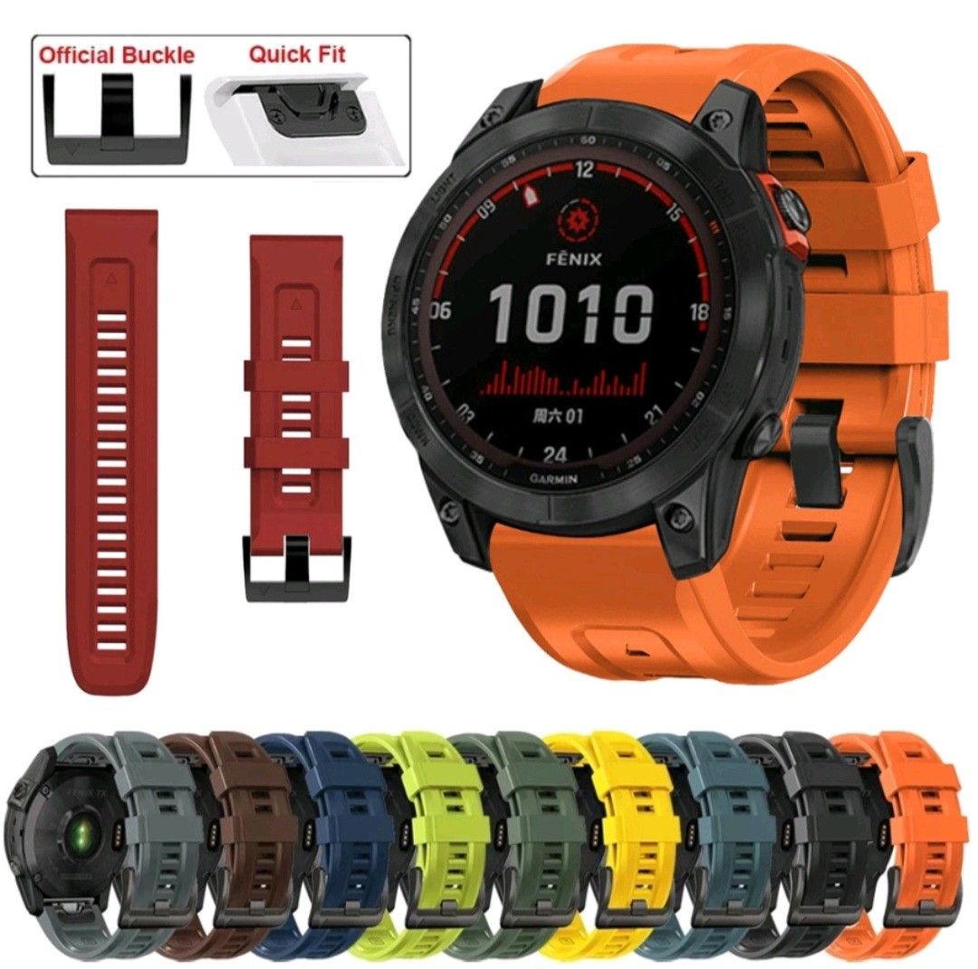 Bracelet en Silicone - Garmin Fenix 6 GPS/6 Pro GPS/5/5 Plus