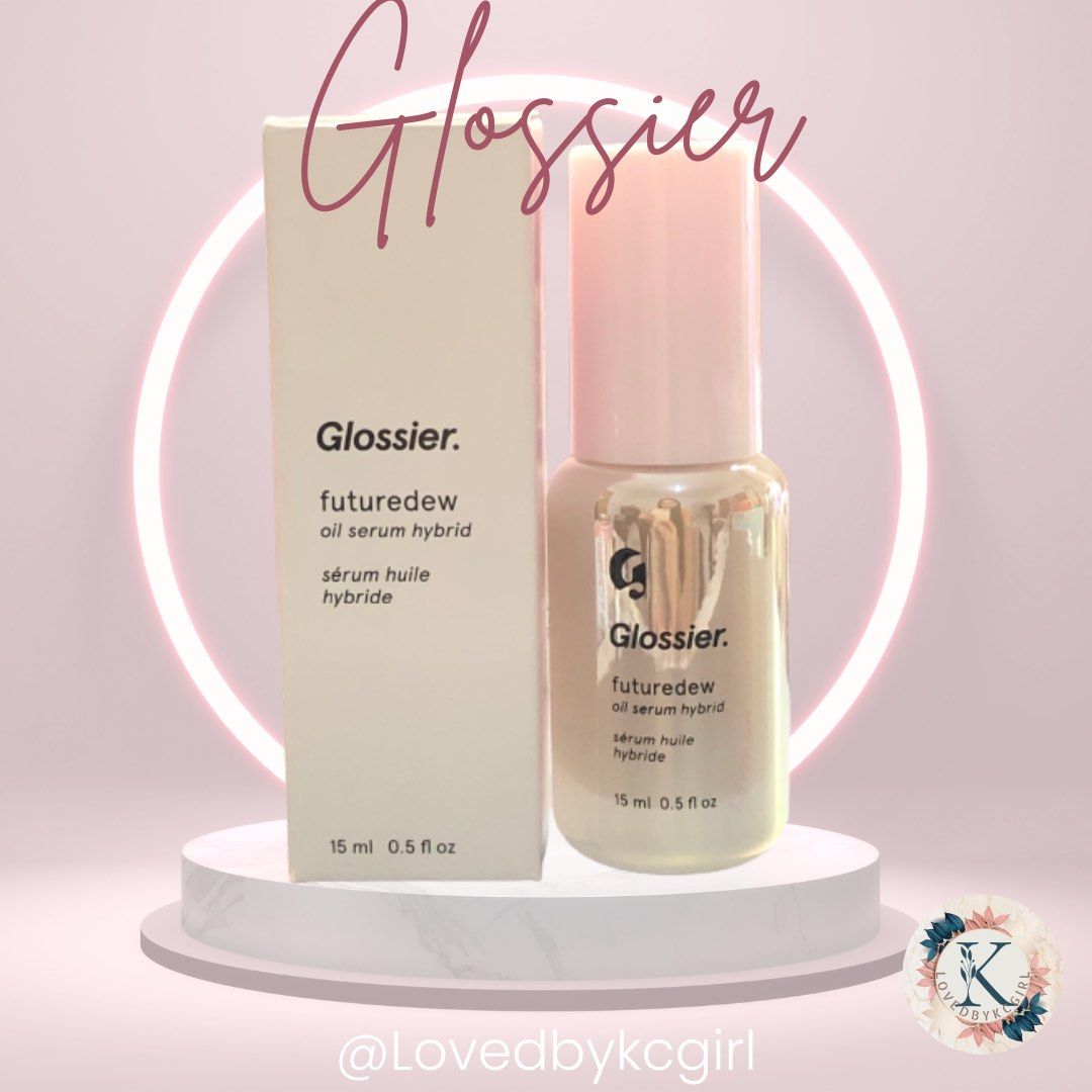 Glossier Futuredew Facial OilSerum Hybrid 15mL Travel Size, Beauty