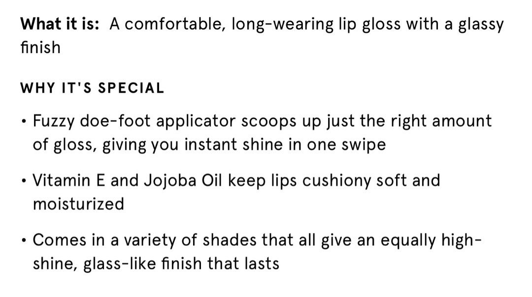 glossier holographic lip gloss, Beauty & Personal Care, Face, Makeup on