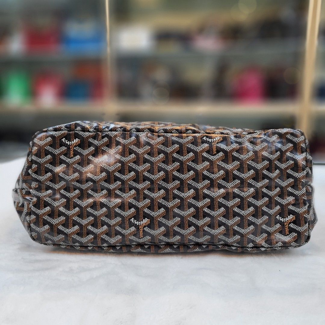 Goyard Toiletry Bag, Boeing 25 Trousse Canvas Bag Brown