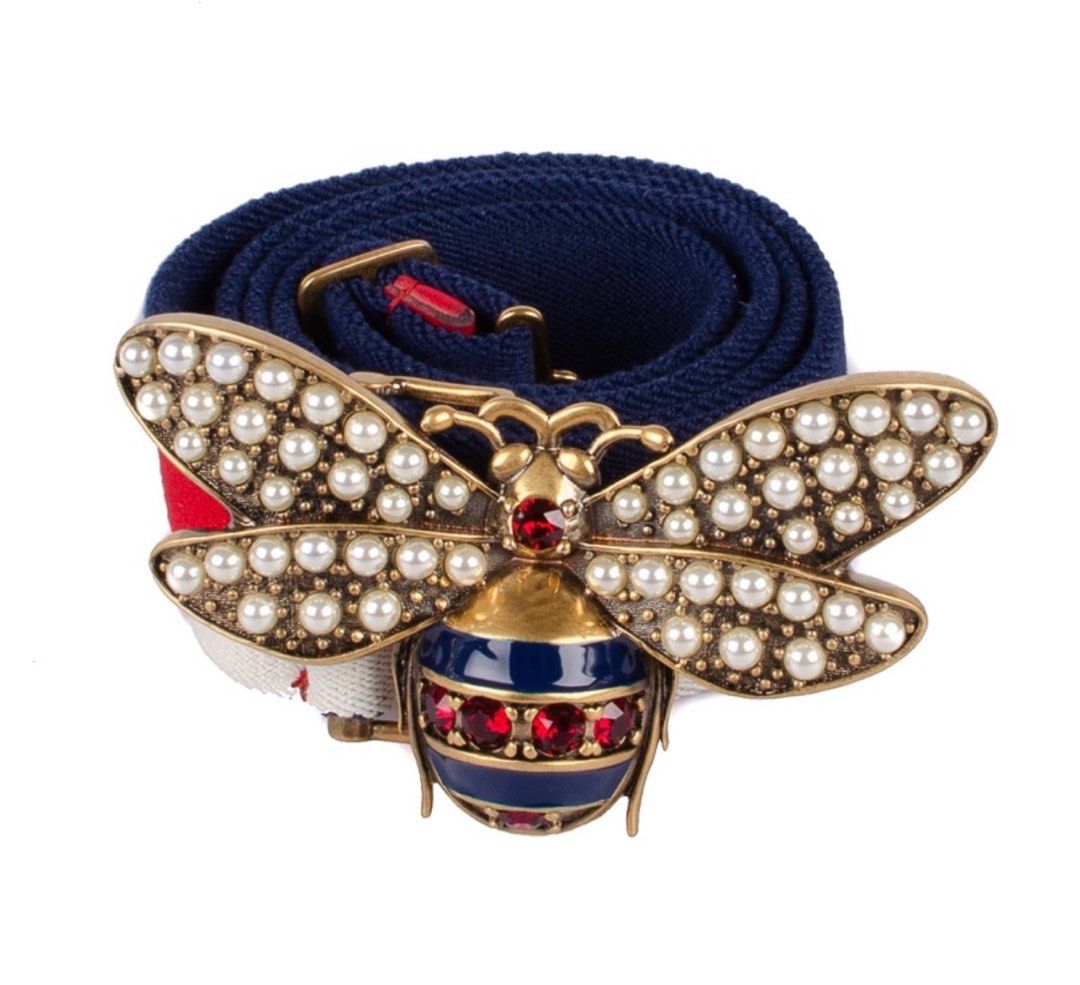 GUCCI Sylvie Queen Margaret Bee Belt Luxury Accessories on Carousell