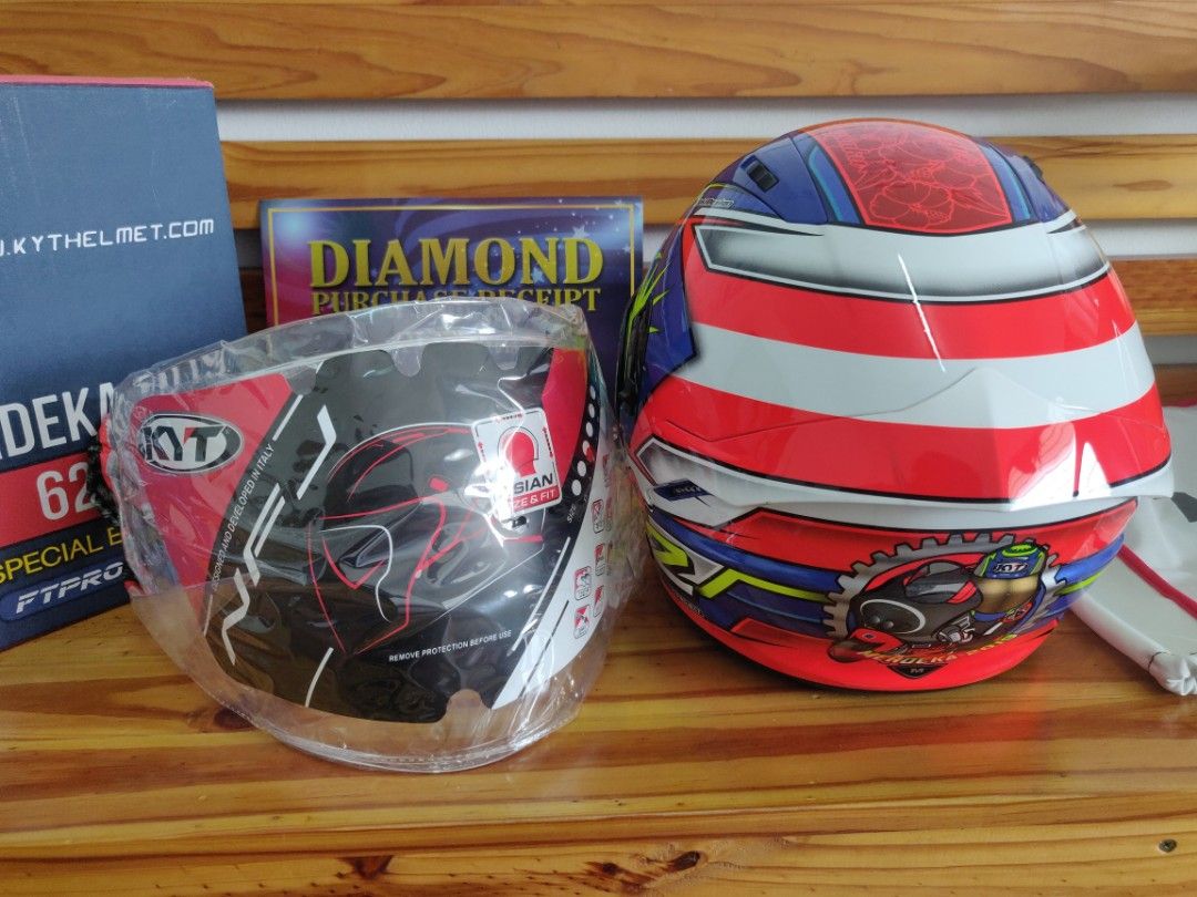 Helmet 62 Merdeka KYT x FT Garage 2019., Motorbikes on Carousell