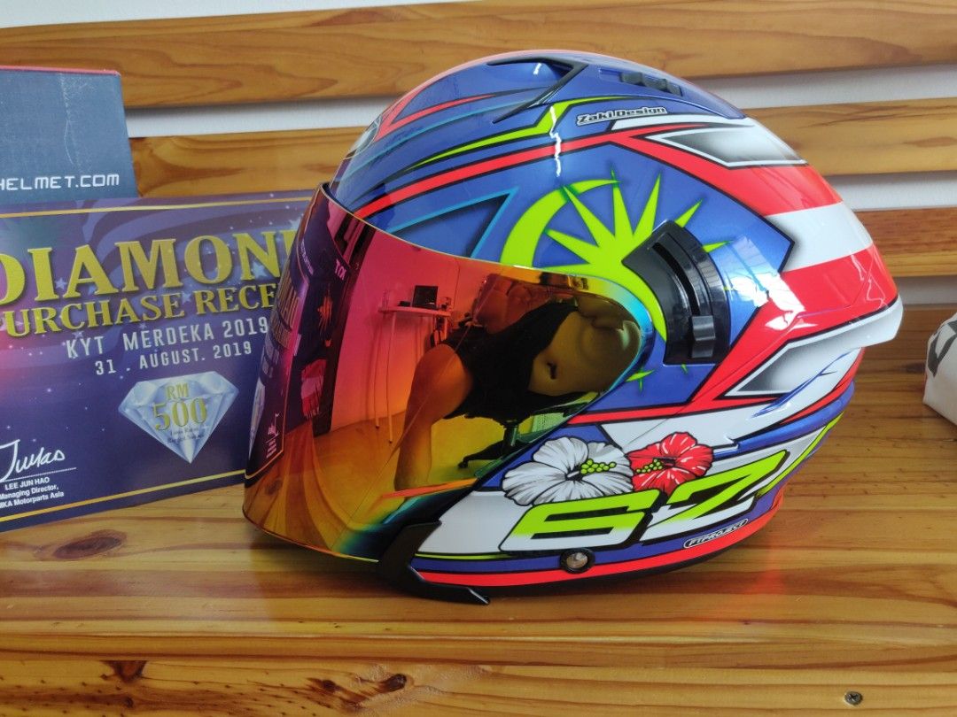 Helmet 62 Merdeka KYT x FT Garage 2019., Motorbikes on Carousell