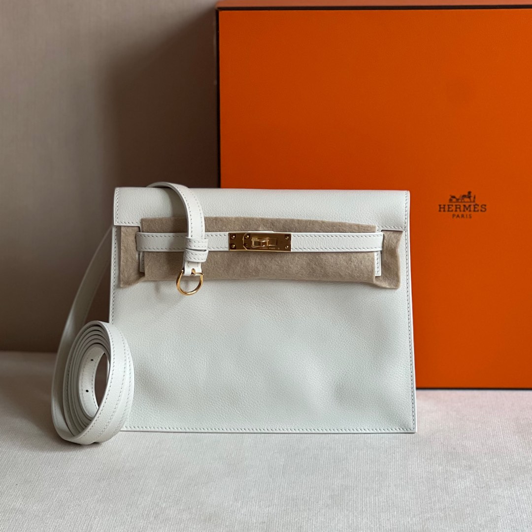 Hermes Kelly Danse Evercolor 0L Gris Meyer GHW Stamp Z