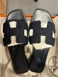 Hermes oran 牛仔布 sz 37