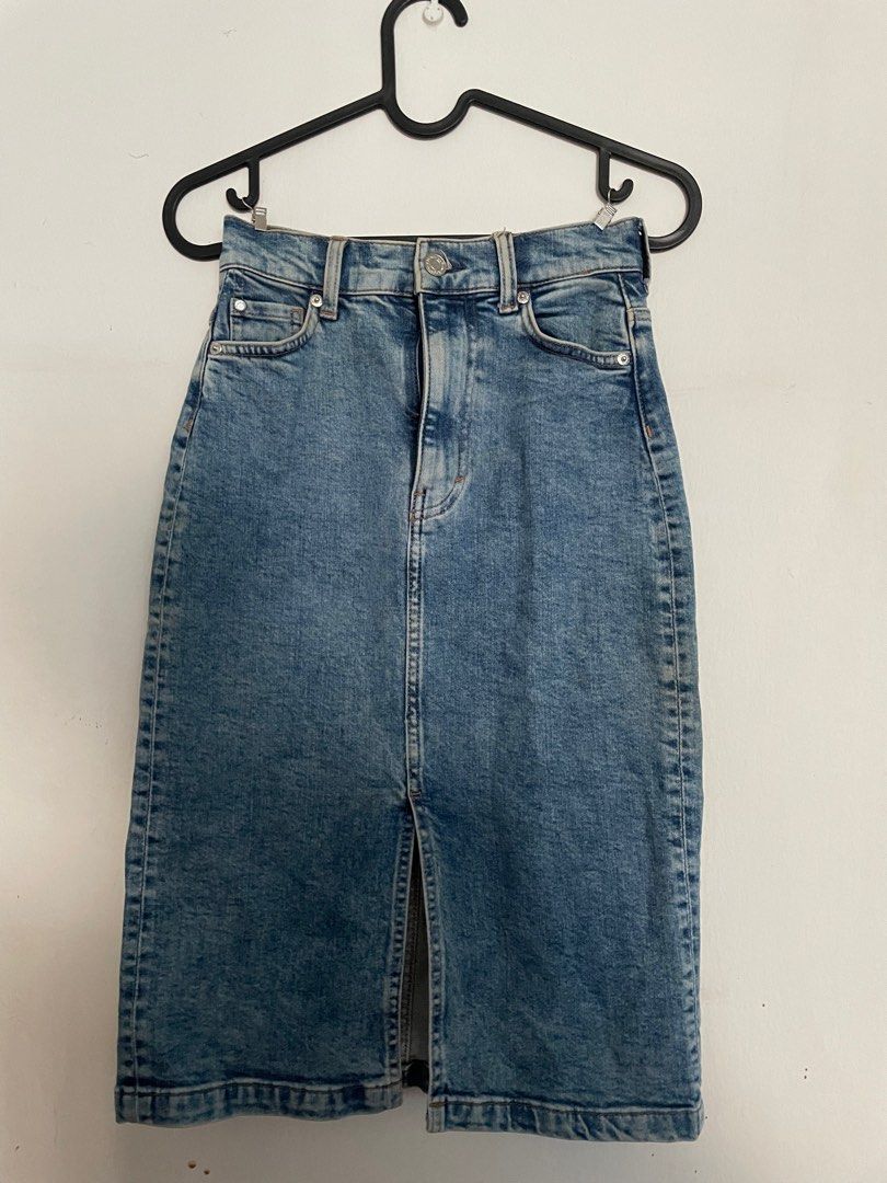 Denim pencil skirt h&m online