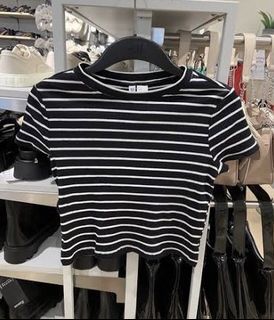 H&M stripped Croptop