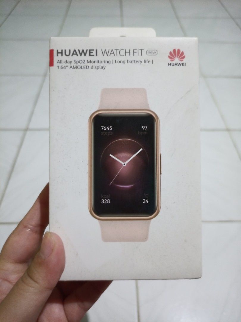 Smartwatch huawei watch fit new 1.64 amoled rosa clearance