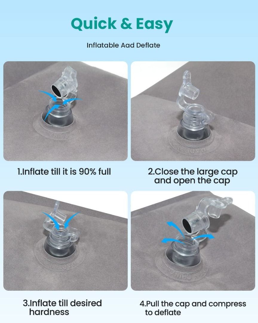 iBeleby Airplane Foot Rest, Inflatable Travel Pillow for Kids to Sleep