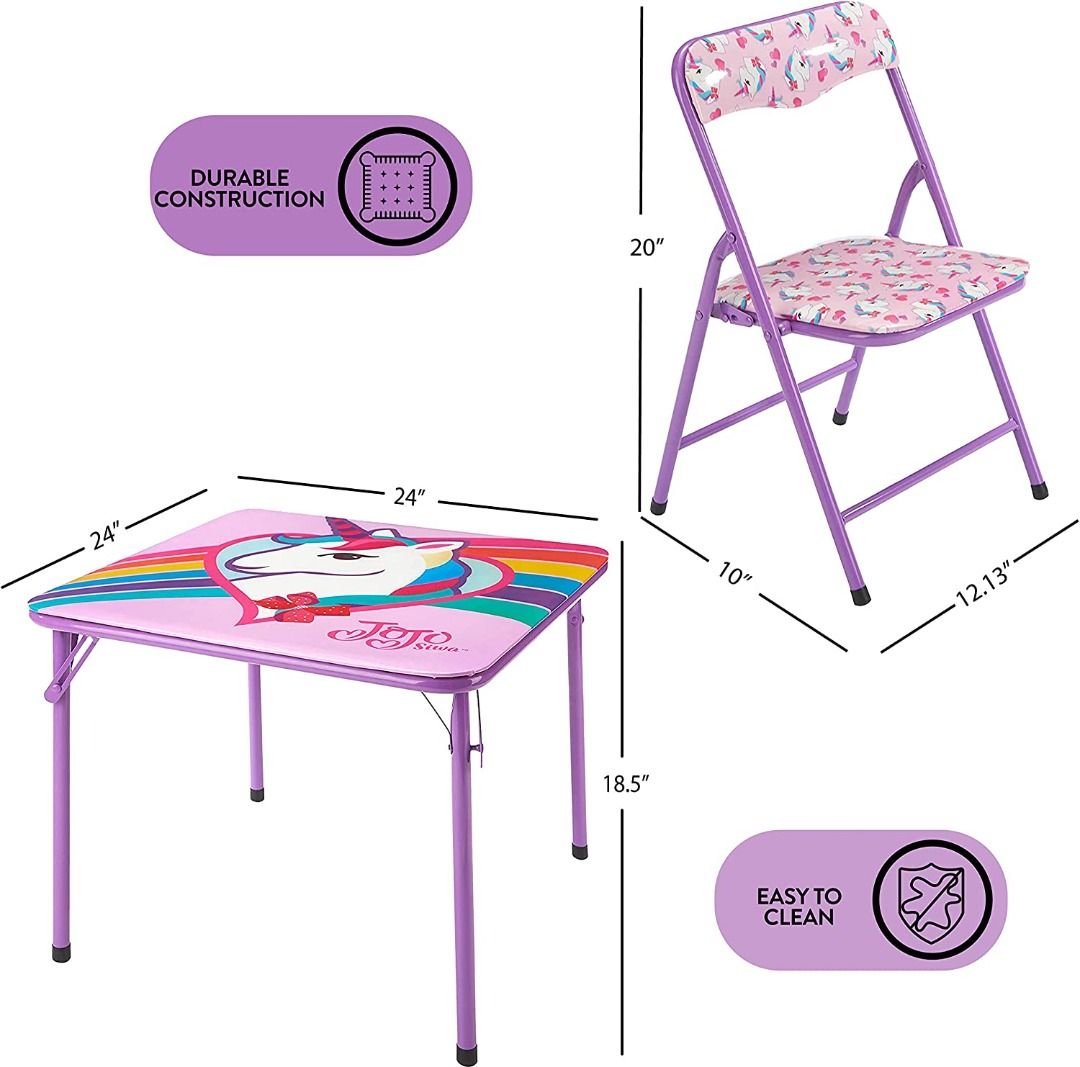 Idea Nuova JoJo Nickelodeon Siwa 3Piece Table Chair Set with