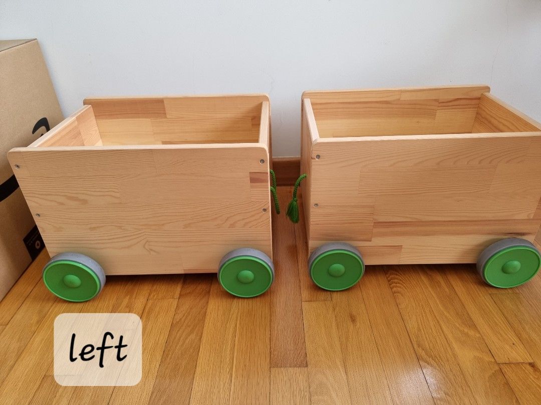 Ikea Flisat toy storage with wheels*2, Furniture & Home Living, Furniture, Other Home Furniture