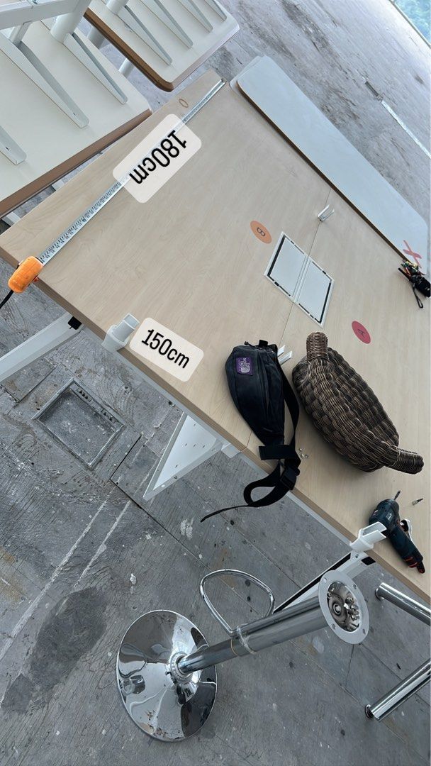 IKEA Office Table, Furniture & Home Living, Furniture, Tables & Sets on