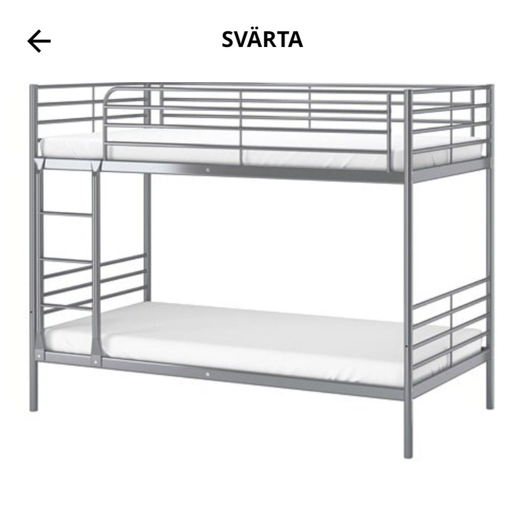 IKEA SVARTA Bunk Bed FOC 2 mattresses, Furniture & Home Living