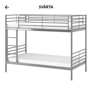 IKEA SVARTA Bunk Bed FOC 2 mattresses