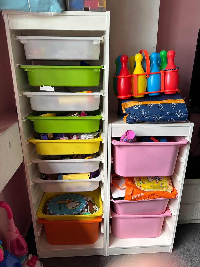 IKEA TROFAST STORAGE WITH BOXES, Furniture & Home Living, Furniture