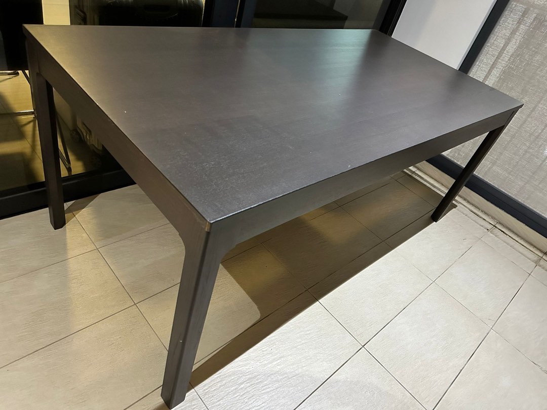 Ikea wood table, Furniture & Home Living, Furniture, Tables & Sets on