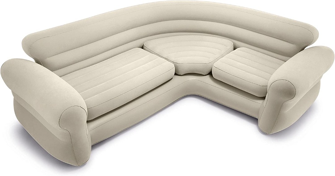 IntexInflatable CornerSofa, 101" X 80" X 30", Furniture & Home Living