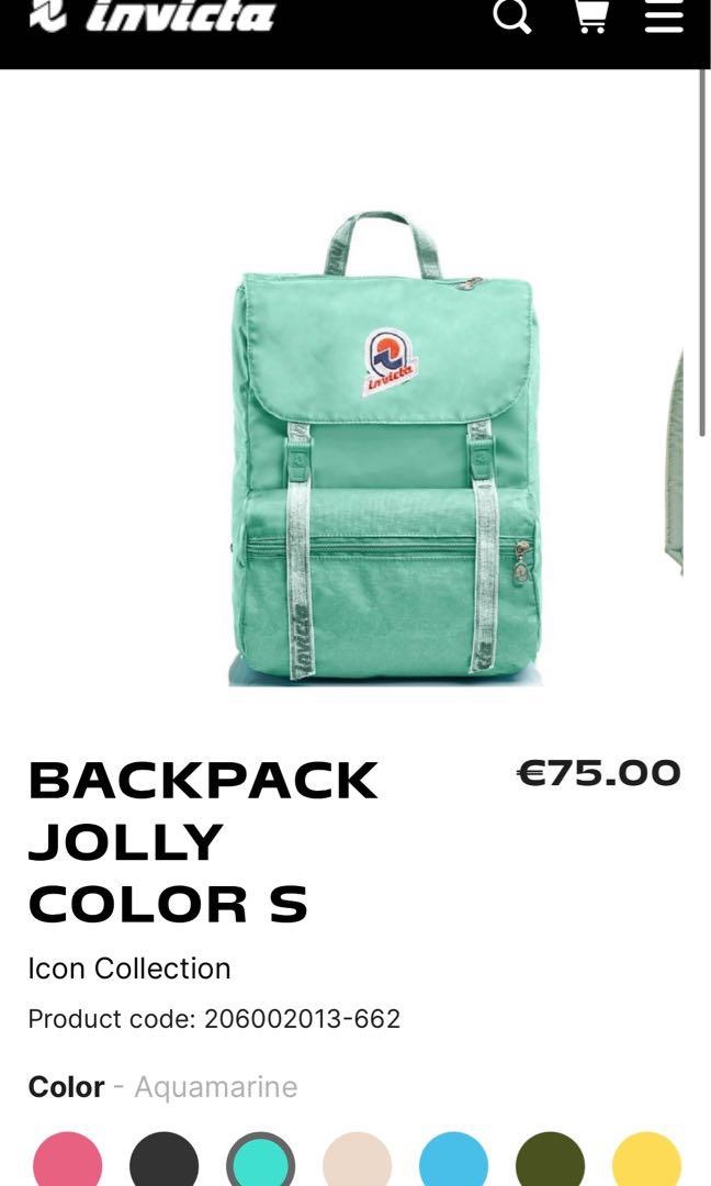 Invicta backpack Jolly S aquamarine Men s Fashion Bags