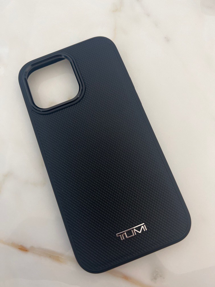 iPhone 14 Pro - TUMI - Liquid Silicone Case with Black Logo - Red