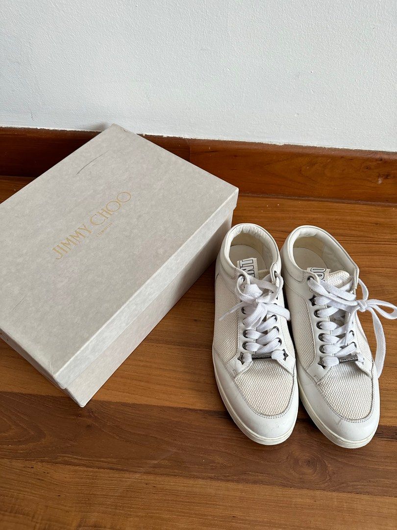 Jimmy choo white Sneakers I want choo