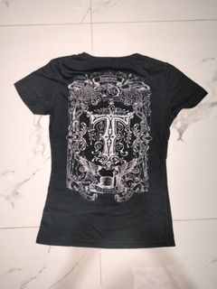 kaos hitam grunge/gothic (black graphic tee/t-shirt)
