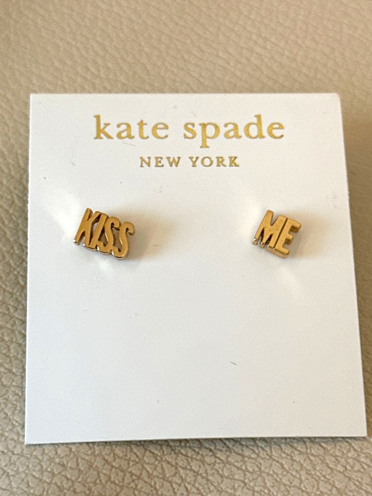 Kate spade kiss me stud earrings, Women's Fashion, Jewelry & Organisers,  Earrings on Carousell