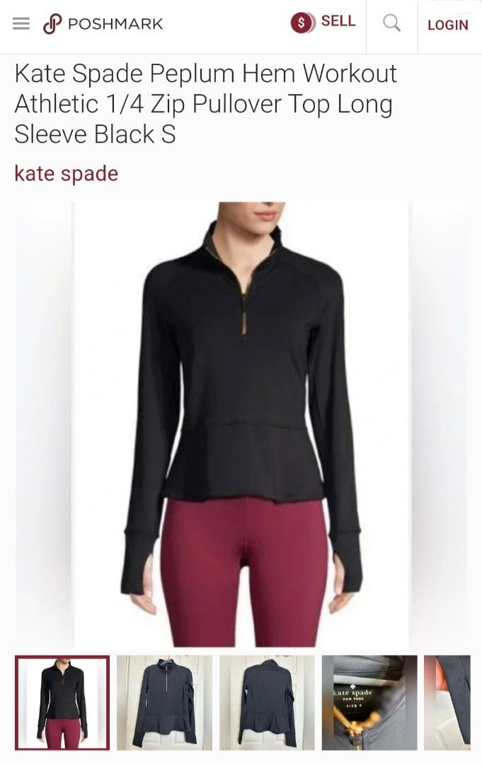 Kate Spade peplum half zip jacket Women s Fashion Coats Jackets
