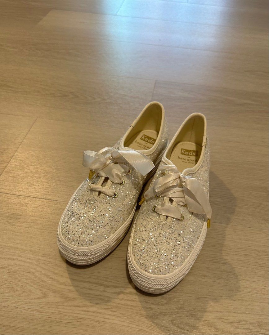 Women's keds x kate spade top new york ace leather glitter