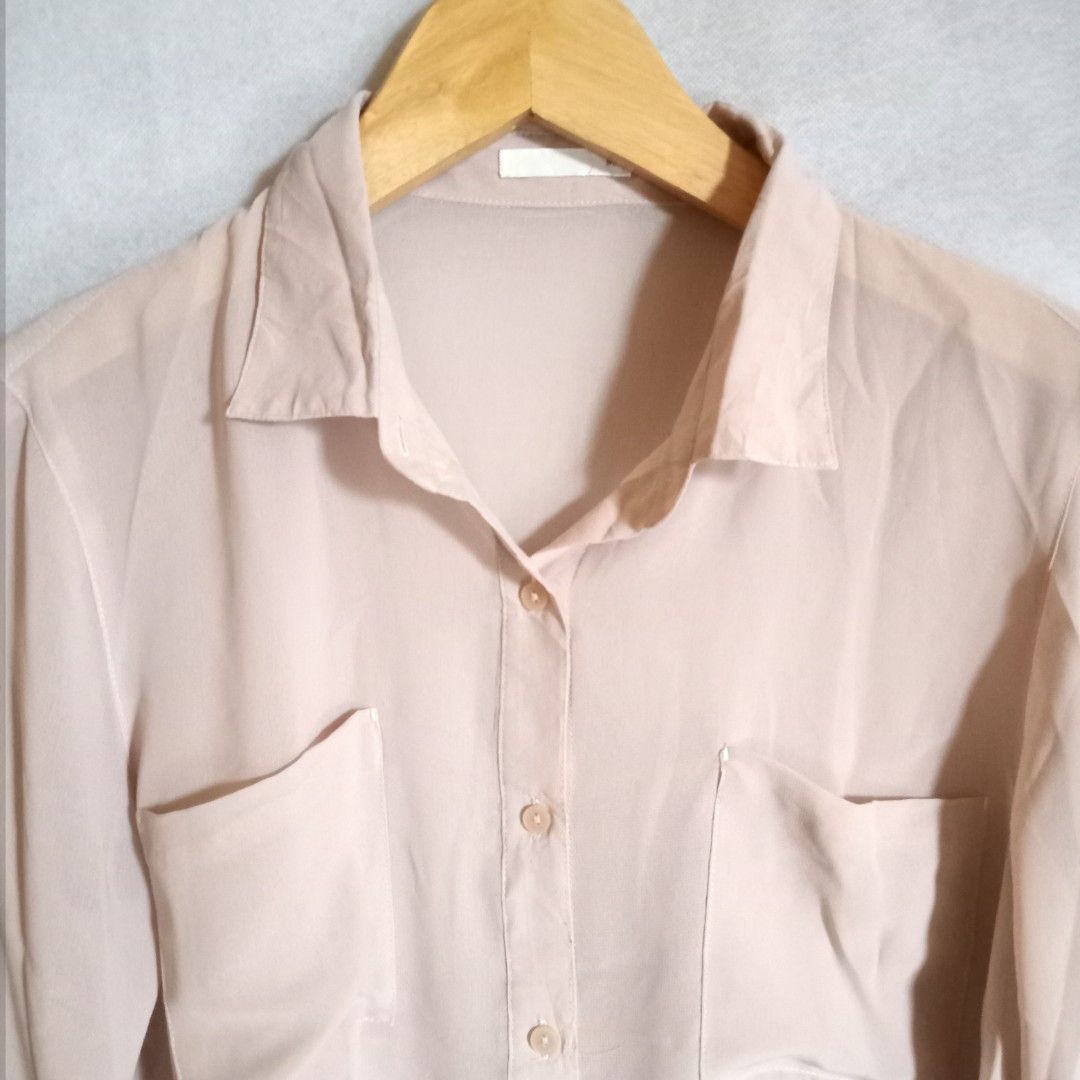 Kemeja Bahan sifon warna coksu on Carousell